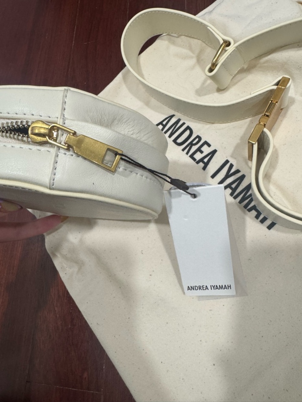 Andrea Iyamah DUN Ivory Round Detachable Fringe Belt Bag - Picture 11 of 16